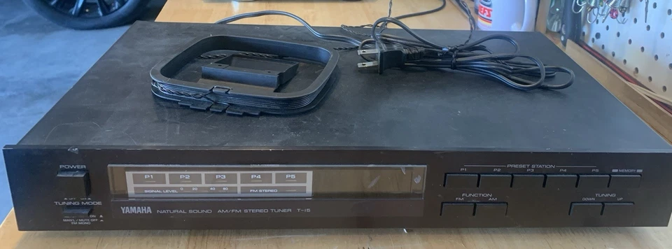 Sintonizador estéreo AM/FM sonido natural Yamaha T-15: probado funciona hecho en JAPÓN Foto 1 de 1