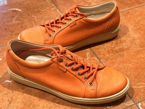 Ecco Soft 9 M 40 Damen Sneaker Orange Leder Komfort Freizeit Wanderschuhe - Bild 1 von 6