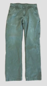 Carhartt Pants 31x32 Green Carpenter Cargo Relaxed Cotton B324 ARG - Picture 1 of 9