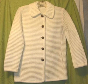 Vintage 1960 weiße Frühlingsjacke Gr. 38 schöne Qualität - Bild 1 von 5