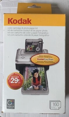 Kodak PH-160 Color Cartridge & Photo Paper Kit Cartridges & Paper- Open Box - Image 1 of 2