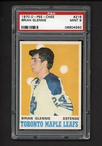 1970 OPC #216 BRIAN GLENNIE PSA 9 MINT - Picture 1 of 2
