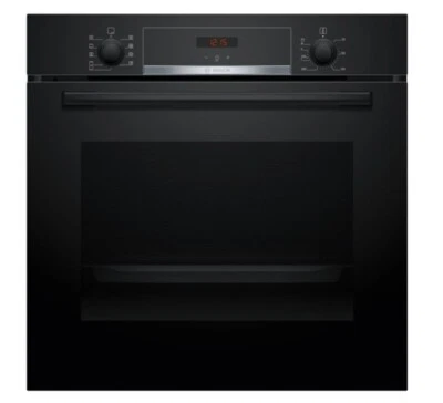 Bosch HBA514BB3 Einbau Backofen 60cm Schwarz 7Heizarten LED-Display Versenkknebe - Bild 1 von 4