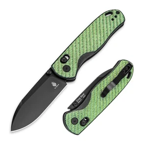 Kizer Drop Bear EDC Pocket Knife, G10 Carbon Fiber Handle Folding Knife V3619A4 - Picture 1 of 10