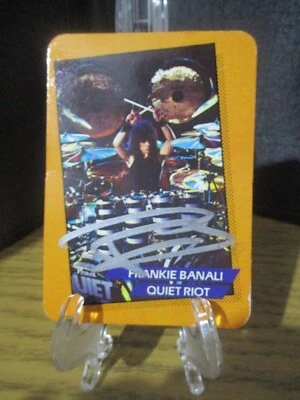 FRANKIE BANALI RIP  AUTHENTIC AUTOGRAPHED/SIGNED ROCK STAR CARD QUIET RIOT/WASP - Image 1 of 4