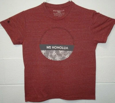 Honolua Surf Co Surfing Floral Logo T Shirt Medium Heather Brown Surfing - Image 1 of 4