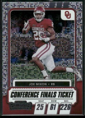 #62 Joe Mixon 2021 Panini Contenders Draft Picks #/99 Conference Finals Ticket - Image 1 of 2