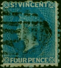 St Vincent 1886 4d Deep Blue SG6 Fine Used