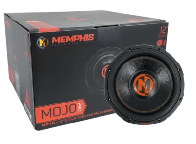 Subwoofer profesional Memphis Audio MJP1222 12" doble 2 ohmios MOJO - 1500 W RMS de potencia Foto 1 de 4