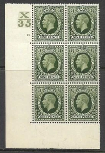1934 9d Photogravure Control X35 15 No Dot perf type 5 UNMOUNTED MINT - Bild 1 von 1