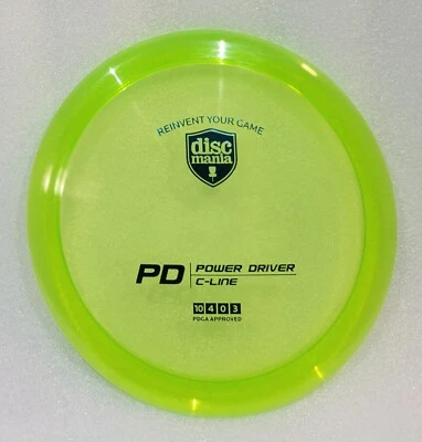 Discmania Disc Golf C-Line PD Power Driver Disc Golf Disc 176 Grams Green NEW - Image 1 of 2