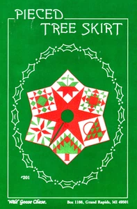 Pieced Christmas Tree Skirt or Tablecloth Pattern 201, Wild Goose Chase - Picture 1 of 2