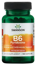 Vitamin B6 Pyridoxin 100 mg 100 Kapseln Swanson