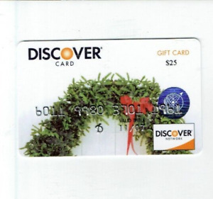 DISCOVER Christmas Wreath - Gift-Debit Card - $0 - EXPIRED - Collectible ONLY
