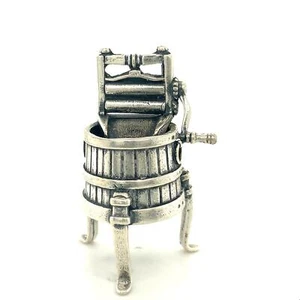 Vintage Signed Sterling RC Italy The First Washing Clothes Tool Figure Miniature - Picture 1 of 10