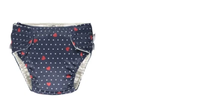 STEIFF  Schwimmwindel/ Badewindel  , dunkelblau gemustert Rüsche  gr. 74 - Bild 1 von 2