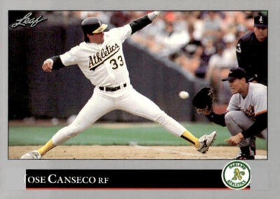 1992 Leaf #267 Jose Canseco Oakland Athletics - Image 1 of 2