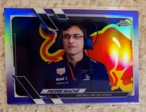 /399 Sp 2021 Topps Chrome F1 Pierre Wache Purple Refractor Holo Red Bull Racing - Picture 1 of 3