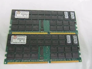 8GB(2X4GB) KVR333Q4R25/4G PC2700 DDR-333MHz ECC Registered CL2.5 184-Pin DIM - Picture 1 of 1