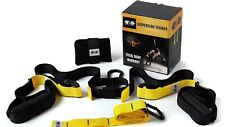 Zero One ZP1 Fitness Yellow & Black Gym Suspension Trainer Total Workout TRX