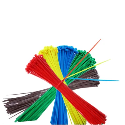 100 x Nylon Cable Ties Tie Extra Strong Premium Zip Ties Wrap Various Size Color - Image 1 of 4