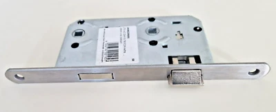 BEVER & KLOPHAUS Bever Badezimmertürschloss WC Schloss Rechts 55/78/8 Edelstahl 20mm rund