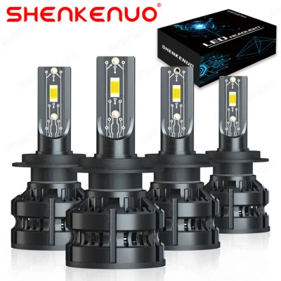 Para BMW 325i 325xi 330xi 2002-2005 Combo 4x H7 Kit de faros LED haz alto/bajo Foto 1 de 4