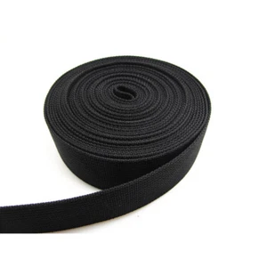 20mm Width Polypropylene Webbing Strapping Bags Straps Weave Black / Grey - Picture 1 of 9