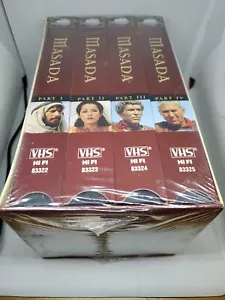 NOS Sealed 4 x VHS TAPE Box Set MASADA Universal (c)1997 PARTS I-IV Hi Fi 83323 - Picture 1 of 7