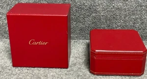 Cartier Leerverpackung Schmuck & Ring Box nur in rot mit Außenhülle Etui - Bild 1 von 13