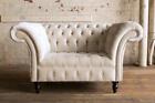 Chesterfield Sessel Fernseh Couch 1 Sitzer Sofa Textil Stoff Couchen Polster #4