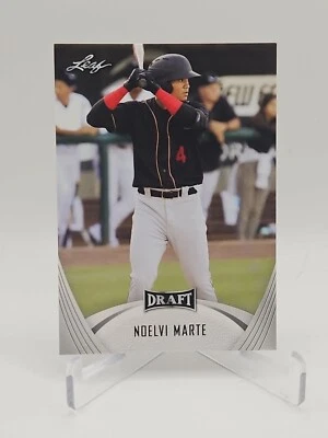 2021 Leaf Draft #12 Noelvi Marte Prospect Card Cincinnati Reds Baseball Club MLB - Image 1 of 2