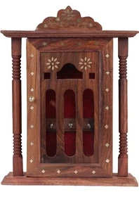 Wooden key House Key hanger box wood key house key holder rose wood    - Picture 1 of 7