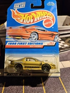 1998 Hot Wheels First Editions 16/40 IROC Firebird #653 (Red Car Card) - Picture 1 of 3