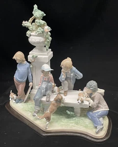 Lladro Großfigur "Welpe Hundeschwänze" #5539. RAR! - Bild 1 von 12