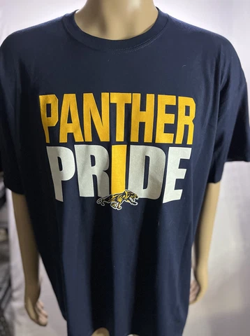 FIU Panthers Mens T Shirt Extra Large Navy White NCAA Football Athletics Sports Cover