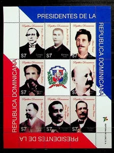 DOMINICAN REP. Sc 1479 NH MINISHEET OF 2009 - PRESIDENTS - (CT5) - Picture 1 of 1