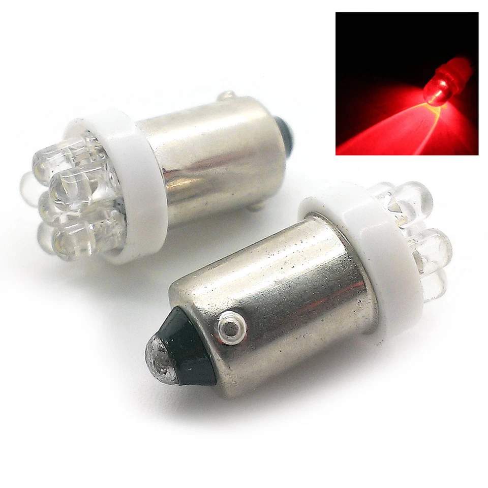 SE ADAPTA FIAT PANDA (1982-2004) 2X ROJO 7 CÚPULA LED LUZ LATERAL BA9S T4W 233 SJSL1005R Foto 1 de 1