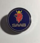 Saab Car Badge, Hat Pin, Lapel Pin. Great Gift. Duel Clips Blue/red
