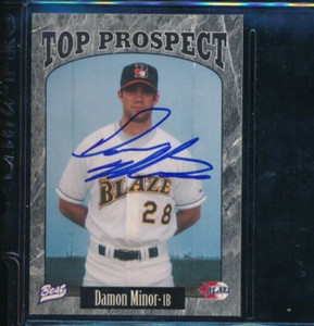 1997 Best California League Top Prospects Damon Minor #2 signed auto autograph