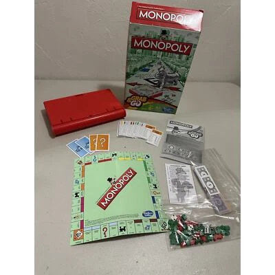 Monoply Grab & Go Travel Version Hasbro Board Game Pocket Travel Size - Image 1 of 4