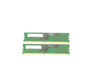 1GB Hynix 2X512MB 1Rx16 PC2-5300 DDR2 240-Pin Desktop Memory HYMP164U64CP6-Y5 - Picture 1 of 3