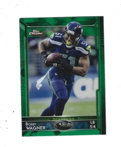 2015 Topps Chrome Green  Refractors #68 Bobby Wagner SEATTLE SEAHAWKS - Picture 1 of 1