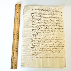 1602 AD European Manuscript Post Medieval Criminal Investigation Baroque Era : B - Picture 1 of 4