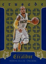 2015-16 Panini Excalibur Crusade Blue Basketball Card #80 Monta Ellis /199