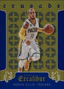 2015-16 Panini Excalibur Crusade Blue Basketball Card #80 Monta Ellis /199