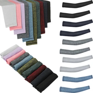 UV Sun Protection Arm Sleeves UPF 50 Sports Cooling Arm Compression Sleeves US - Picture 1 of 32