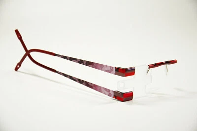 Switch it 3264 Wechselbrille Damen pink Schmetterlinge randlos Brille Neu - Bild 1 von 3