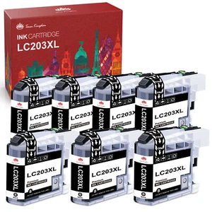 7PK Nueva tinta negra LC203XL LC-203 XL para Brother MFC-J460DW MFC-J480DW MFC-J485DW - Imagen 1 de 6