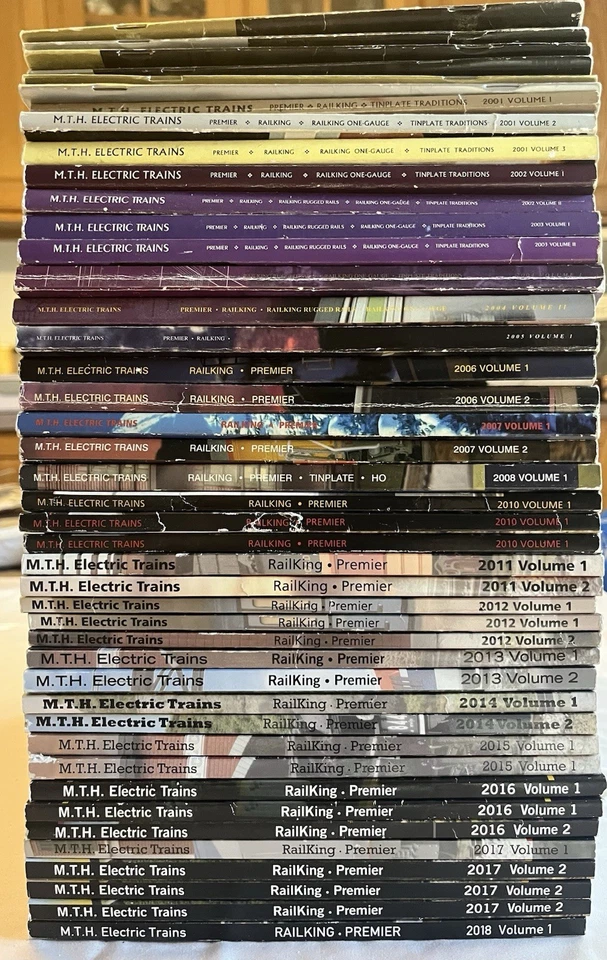 MTH RailKing Model Train Catalogs Lot  2000-2018. VG-NM. 42 Total. - Image 1 of 4